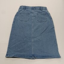 Caslon RN#58665 Women's Blue Cotton Blend Button-Front Denim Skirt Size 6 image 14