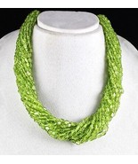 Natural Peridot Beads Cabochon 20 L 1173 Ct Green Gemstone Statement Nec... - $6,590.62 MXN