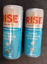 2 Rise Brewing Co Coffee RTD Cold Brew Oat Milk Vanilla 7 Oz.(BN6) - £14.48 GBP