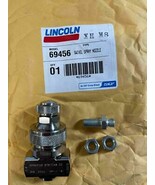 NEW Lincoln Pneumatic Atomizing Air Lubricant Swivel Spray Nozzle 69456 SKF - $94.04