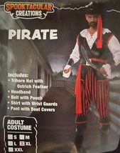 Spooktacular Creations Pirate Costume Men’s Plundering Sea Captain Adult... - £38.43 GBP