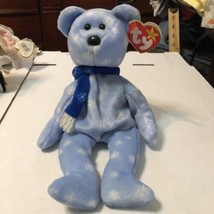 Ty Beanie Babies 1999 Holiday Teddy Bear Plush Toy - Blue - £11.05 GBP
