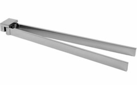 Gedy 5423 Lounge 13.9&quot; Wall Mounted Swivel Towel Holder Bar Bathroom Chrome - $114.95