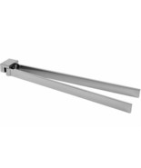 Gedy 5423 Lounge 13.9&quot; Wall Mounted Swivel Towel Holder Bar Bathroom Chrome - $157.54 CAD
