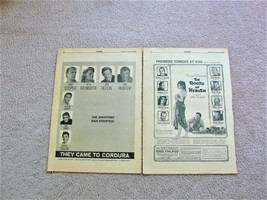 They Came to Cordura/The Roots of Heaven (2) Pages Movie Ads Variety 195... - £22.49 GBP