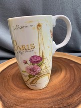 Paris Eiffel Tower 17 Oz. Floral Mug by Cypress Home - $15.08