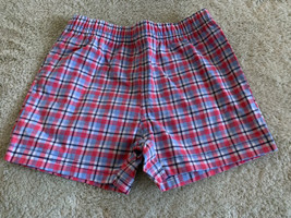 Carters Boys Red White Blue Plaid Shorts 6 Months - £3.90 GBP