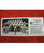 NHL 1989-90 NY Rangers Patrick Division Champs Team Picture With Team Li... - £7.48 GBP