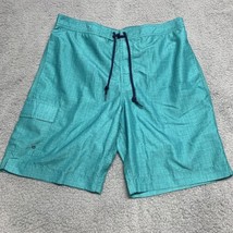 Chaps Swim Suit Trunks Men’s Shorts Green Medium Lightweight Lined Draws... - £12.01 GBP