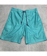 Chaps Swim Suit Trunks Men’s Shorts Green Medium Lightweight Lined Draws... - $284.54 MXN