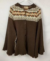 Vintage Towncraft JC Penney Sweater Acrylic Knit Western XL USA 70s 80s - £38.39 GBP