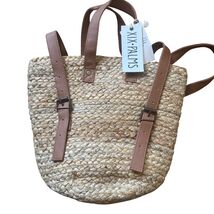 XIX Palms The Shore Break Picnic Cooler Bag Handcrafted woven Jute NWT - $24.54