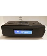 iHome iP87 iPhone iPod Alarm Clock Radio Black Audio Dock Aux No Remote - $48.59 CAD