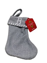 December Home Embroidered Fabric Felt Winter 12” Stocking/Holiday Letter B - £17.20 GBP