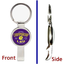 LSU National Football Champions 2020 Pendant Keychain secret bottle opener - $12.47