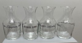 (4) Vintage Libby “The Seagram Bone Dry Martini”  Mini Decanter Pitcher carafe  - £15.98 GBP