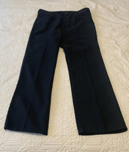 Vintage Wrangler Pants Mens 40 X 32 Actual 40 Waist Polyester Black 82NV - £17.24 GBP