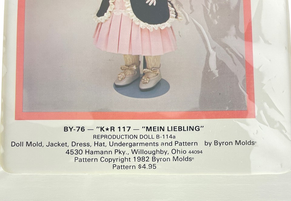 Byron's Doll Clothing PATTERNS Lot of 3 Mein Liebling 117 Darla 126 Googly 310 Item image 8