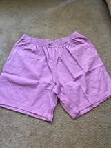 Woman Within Shorts Women&#39;s Sz 22W purple cotton pant Elastic Waist With... - £14.45 GBP