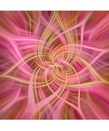 44&quot; X 44&quot; Panel Dream Big Dance Flower Swirl Cotton Fabric Panel D141.25 - $23.94 CAD
