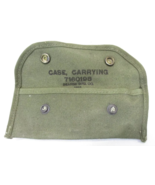 2 QTY NOS 1944 WWII PISTOL BELT POUCH CANVAS CARRYING CASE 7160198 M15 S... - $21.38
