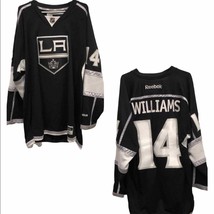 JUSTIN WILLIAMS 14 LOS ANGELES KINGS HOME REEBOK PREMIER NHL JERSEY - $281.16