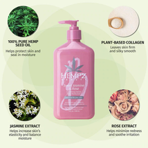 Hempz Sweet Jasmine & Rose Collagen Infused Herbal Body Moisturizer, 17 Oz. image 4