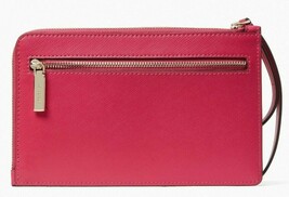 NWB Kate Spade Staci Saffiano Pink Leather L-Zip Wristlet WLR00134 Gift ... - £41.25 GBP