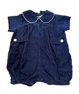 Lullaby Set High Point Navy Blue Corduroy Baby Bubble Romper 18 Months T... - $31.51 CAD