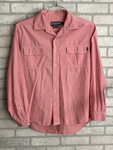 Vineyard Vines LARGE PINK Dock Shirt Men&#39;s LONG SLEEVE 100% Cotton Pocke... - $17.82