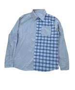 Shein plaid/solid long sleeve button Down shirt Men’s Medium NWOT - $13.46 CAD