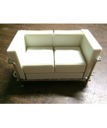 Dollhouse Miniature Design Interior Cube White Sofa. Premium Grade. Rare... - $34.30 CAD