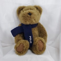Ralph Lauren Polo Plush Bear With Logo Scarf Vintage 2001 Limited Edition 10&quot; - £11.73 GBP