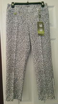 NWT Ladies SWING CONTROL GRAY LEOPARD GOLF CAPRIS - 8 10 & 12 Stretch image 2