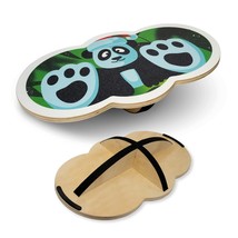 360 Degree Rotation Cute Panda Wooden Kids With Crossed Base, Balance Wo... - £42.45 GBP
