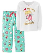 Carters Toddler Girls I Love Movies and Sleepovers Fleece Pajama Set, Mu... - £7.93 GBP
