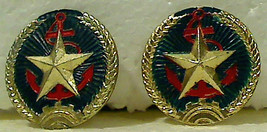 Two (2) Vintage Vietnamese Navy Naval Insignia Crests For Pith Helmet NOS - $20.00