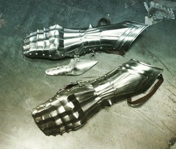 Medieval Guantes Par 20 Calibre Envejecido Batalla Listo - $176.71