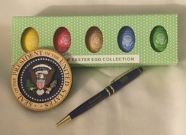 7 TRUMP = 2018 EASTER EGG (5) Set Signed + WHITE HOUSE PRES PEN &amp; MAGNET... - £67.28 GBP