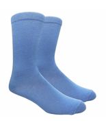 Light Blue Fit Men&#39;s Solid Color Socks Plain - £11.88 GBP