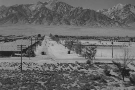 Manzanar Relocation Center from tower by Ansel Adams - Art Print - £17.57 GBP+