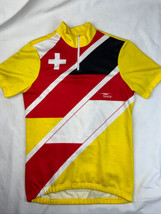 Forice Switzerland Bodensee Rundfahrt 1/4 Zip Cycling Jersey Shirt M/98 - $24.74