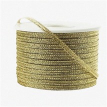 Golden Gleam Metallic Ribbon - 100 Yards of Shimmering 1/8- - £32.81 GBP