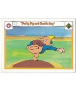 N) 1990 Upper Deck Looney Tunes Comic Ball Card #91/106 Porky Pig Magnet... - $1.97