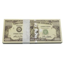Ten USA One Million Dollar Banknotes Statue of Liberty Paper Money Colle... - £39.07 GBP