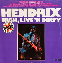 Jimi Hendrix High, Live &#39;N Dirty - Red Vinyl LP - 1978 Nutmeg Records Nu... - £11.86 GBP