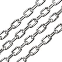 Coil Chain Stainless Steel Polished Silver NEW - $49.43