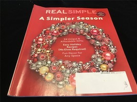 Real Simple Magazine December 2018 A Simpler Season - £7.99 GBP