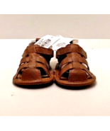 Rising Star Infant Baby Brown Sandals Summer Shoes  6-9 Months SZ 2 Shoe - $167.73 MXN