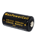 MaxPowerCell CR123A 3V Lithium Battery 1500mAh - Wholesale - $8.44+
